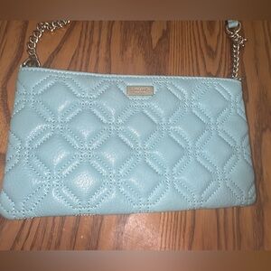 Kate Spade turquoise Blue/greenQuilted crossbody. (Bags11)